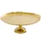 CosmoLiving by Cosmopolitan 16" Gold Aluminum Cake Stand